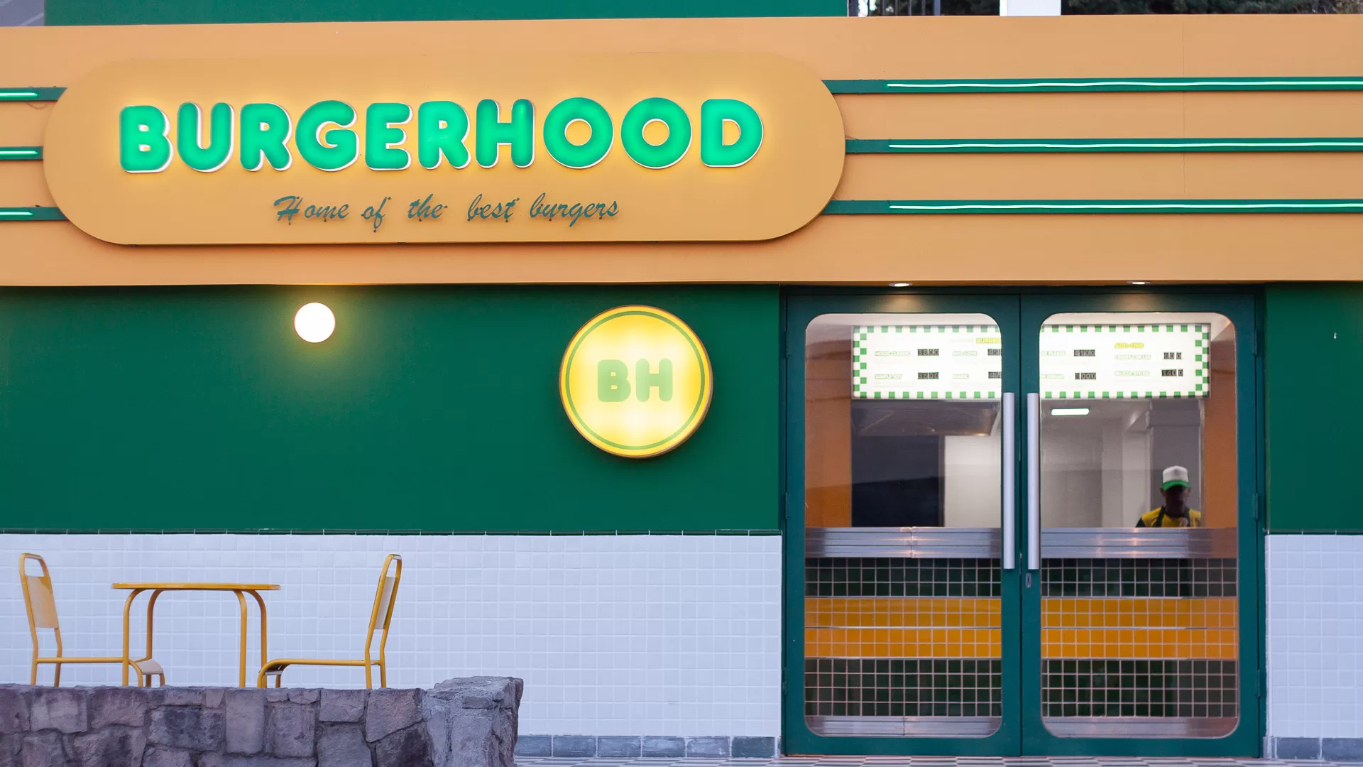 Burgerhood identity and shop design